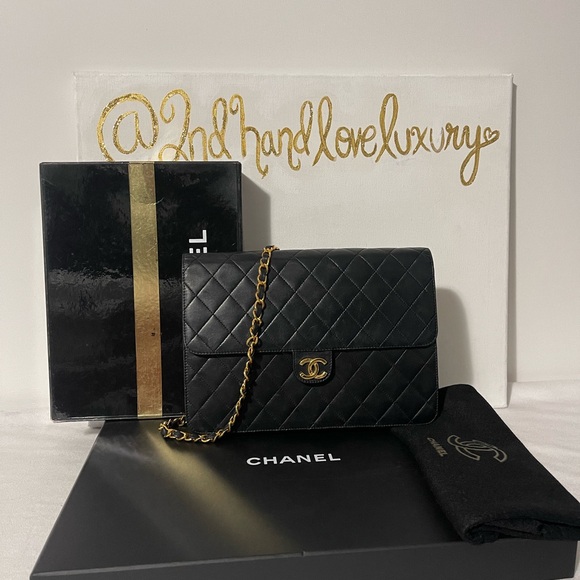 AUTHENTIC CHANEL QUILTED LAMBSKIN CC FLAP BAG - Picture 8 of 8